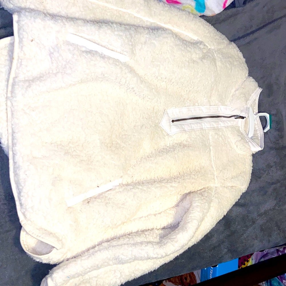White jacket fluffy